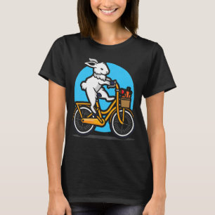 Rabbit Bicycle Bunny Lover Cyclist Cute Rabbit Bik T-Shirt