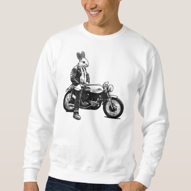 Rabbit biker sweatshirt (Front)
