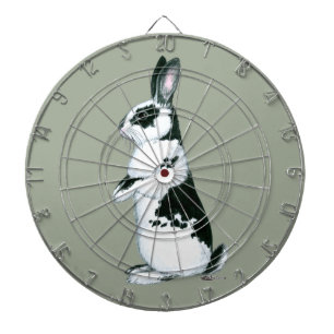 Rabbit: Black and White Dartboard
