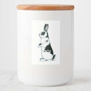 Rabbit: Black and White Food Label
