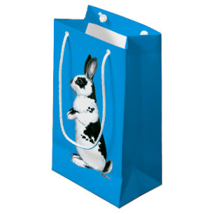 Rabbit: Black and White Small Gift Bag