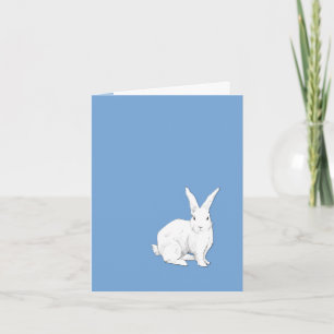 Rabbit blue Note Card