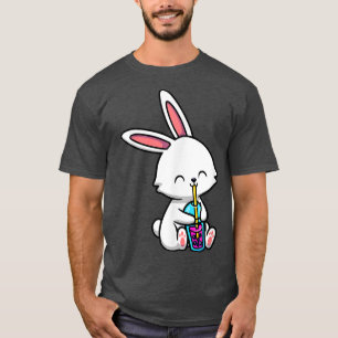 Rabbit Boba Tea Bubble Tea Kawaii Theme Cute Rabbi T-Shirt