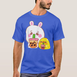 Rabbit Boba Tea Bubble Tea Kawaii Theme Cute Rabbi T-Shirt