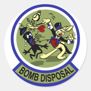 Rabbit Bomb Disposal Classic Round Sticker