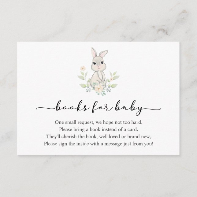 Rabbit Books for Baby insert card (Front)