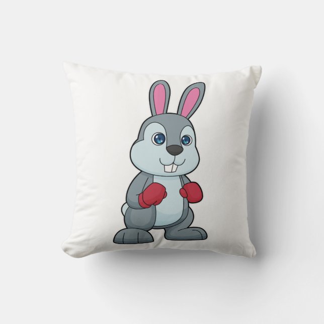 Rabbit Boxing Boxer Boxing gloves Cushion (Front)