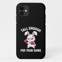 Rabbit Boxing Tall Enough for Your Shins Funny