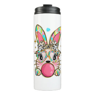Rabbit Bunny Blowing Bubble Gum Easter Day Coquett Thermal Tumbler