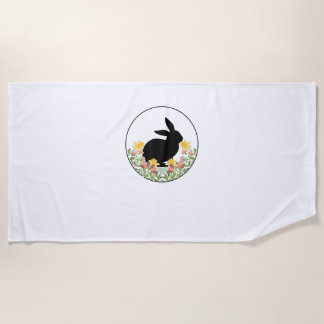 Rabbit - Bunny Cute  Beach Towel