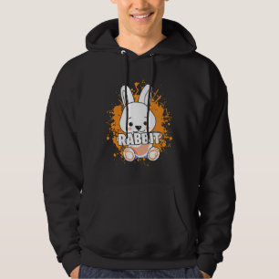 Rabbit Bunny Distressed Animal & Pet Lovers Gif Hoodie