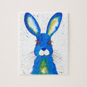 Rabbit Bunny Hare Easter Animal Wildlife Cute Jigs Jigsaw Puzzle