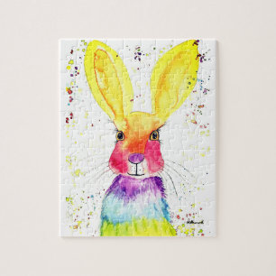 Rabbit Bunny Hare Easter Animal Wildlife Cute  Jigsaw Puzzle