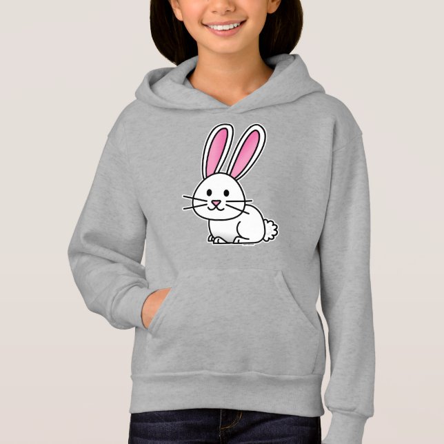 Rabbit bunny lucky white fluffy tail long ears (Front)