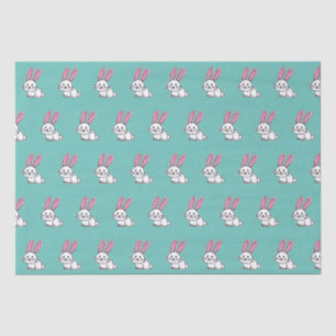 Rabbit bunny lucky white fluffy tail long ears tissue paper