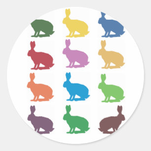 Rabbit (Bunny) T-Shirts & Gifts Classic Round Sticker
