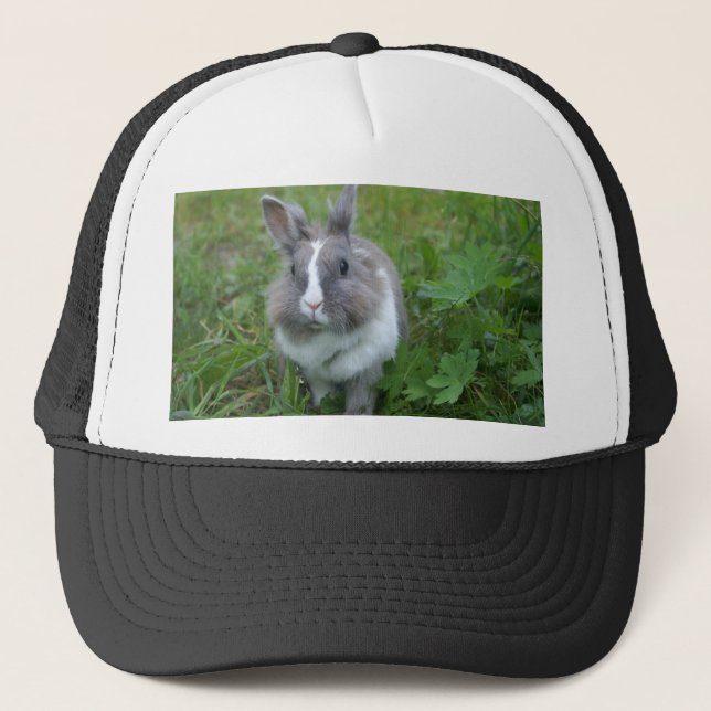 Rabbit bunny trucker hat (Front)