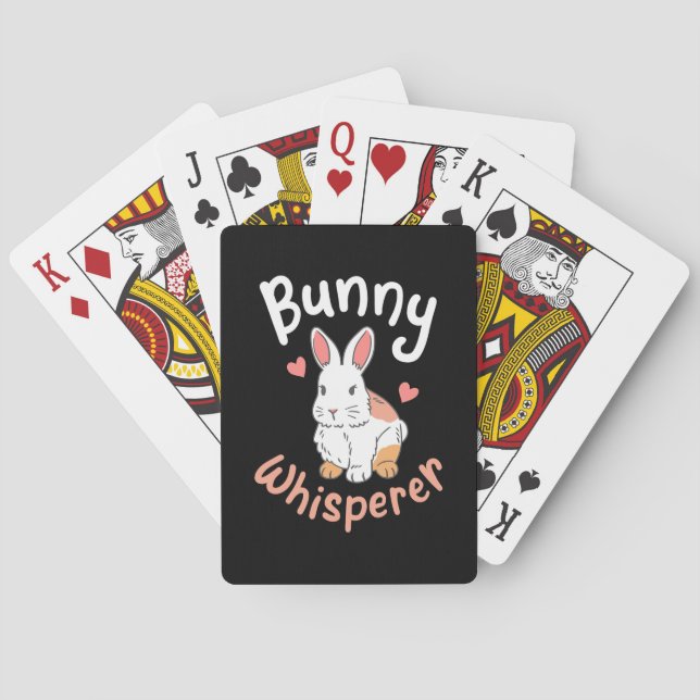 Rabbit Bunny Whisperer Playing Cards (Back)