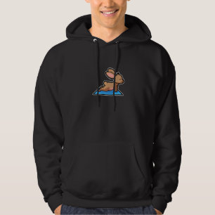 Rabbit Bunny Yoga Poses Sport Gymnastics Ohm Heart Hoodie