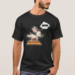 Rabbit Bunny Yoga Poses Sport Gymnastics Ohm Heart T-Shirt