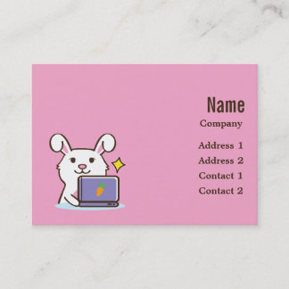 Rabbit business card