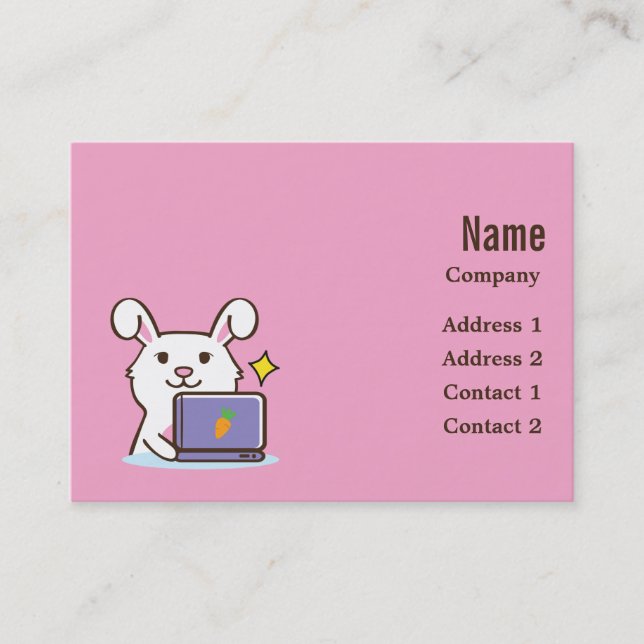 Rabbit business card (Front)