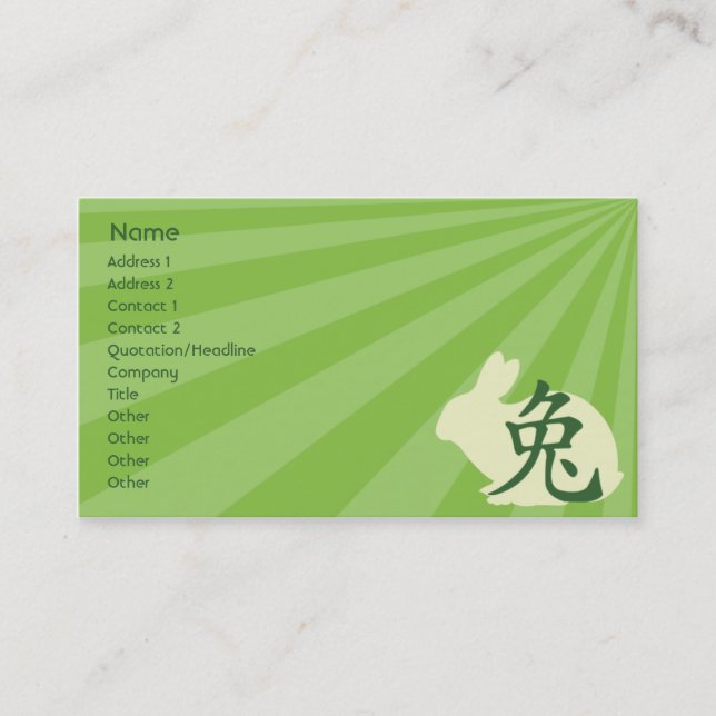 Rabbit - Business Card (Front)