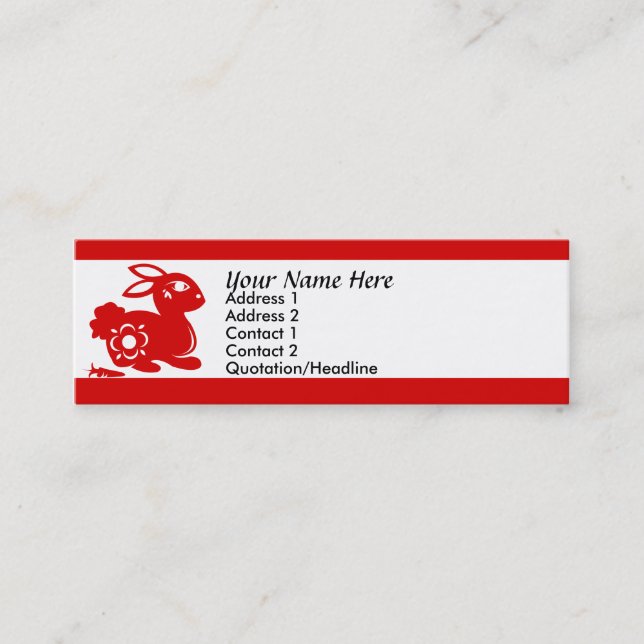 Rabbit Business Card (Front)