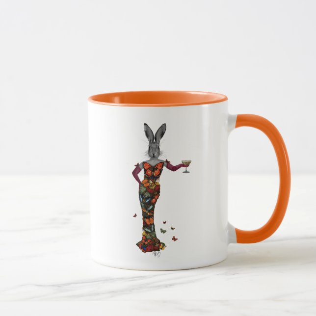 Rabbit Butterfly Dress 2 Mug (Right)