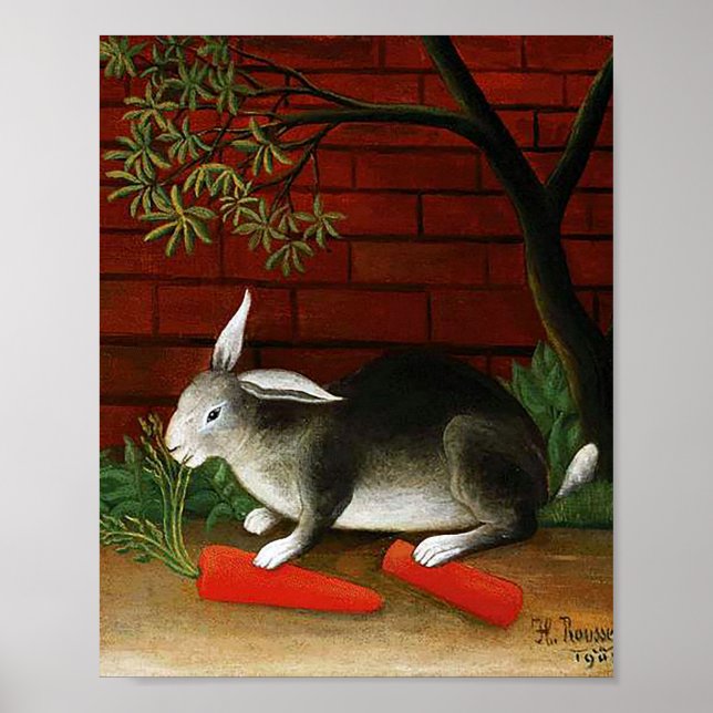 Rabbit by Henri Rousseau Poster (Front)