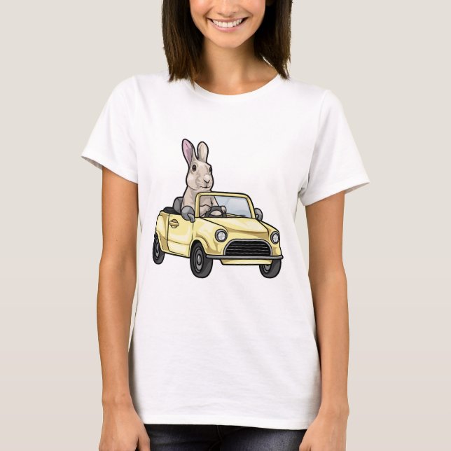 Rabbit Car T-Shirt (Front)