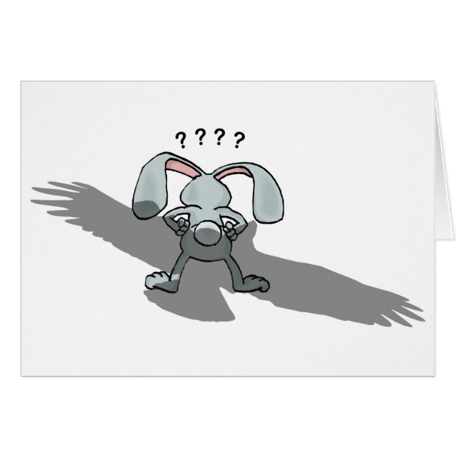 ????... Rabbit Cartoon Card (Front Horizontal)