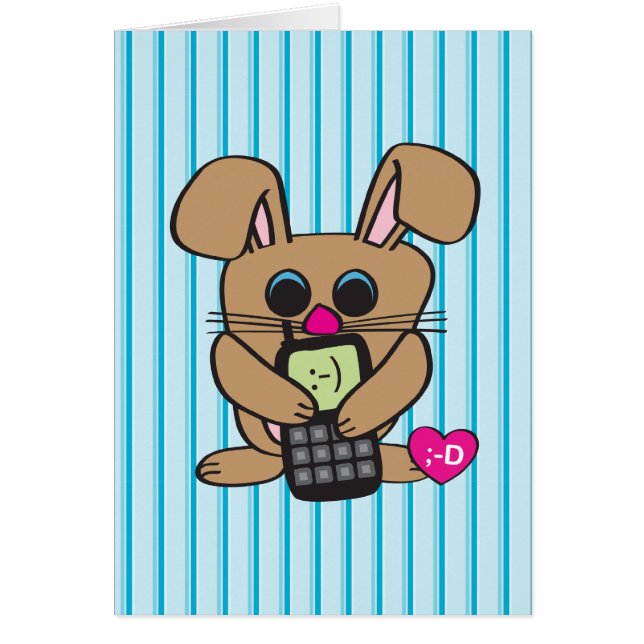 Rabbit - Cell phone - Card (Front)