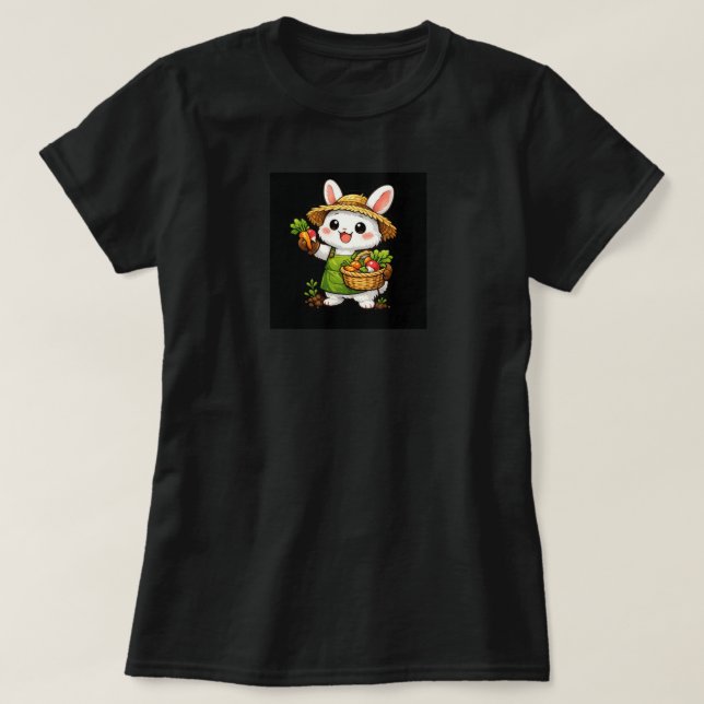 Rabbit Character illustration T-Shirt (Design Front)
