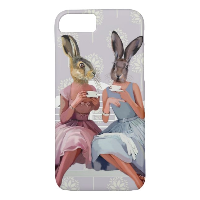 Rabbit Chat Case-Mate iPhone Case (Back)