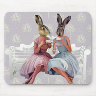 Rabbit Chat Mouse Pad