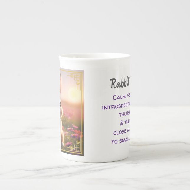 Rabbit - Chinese Zodiac  Bone China Mug (Front)