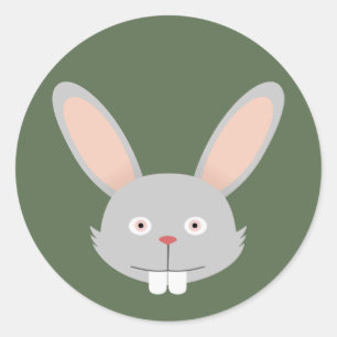 Rabbit Classic Round Sticker