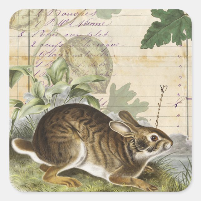 Rabbit Collage Sticker Journal Planner Packaging  (Front)