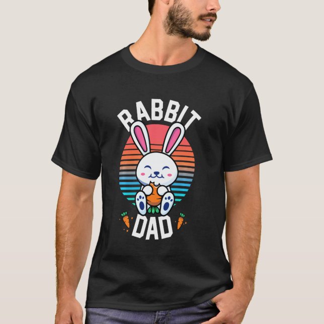 Rabbit Dad Bunny Shirt For Boys Men Rabbit   Pet (Front)