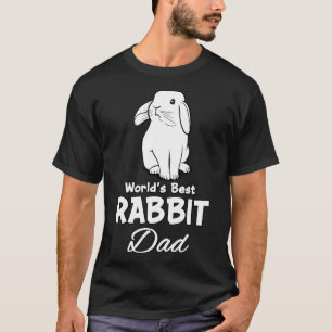 Rabbit Dad Cute Bunny Gift For Father Men T-Shirt