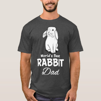 Rabbit Dad Cute Bunny Pet For Father Men T-Shirt