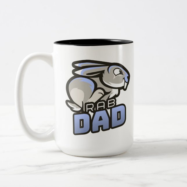 Rabbit Dad mug (Left)