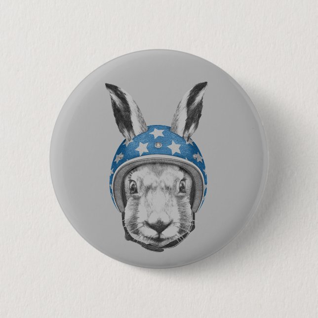 Rabbit Daredevil 6 Cm Round Badge (Front)