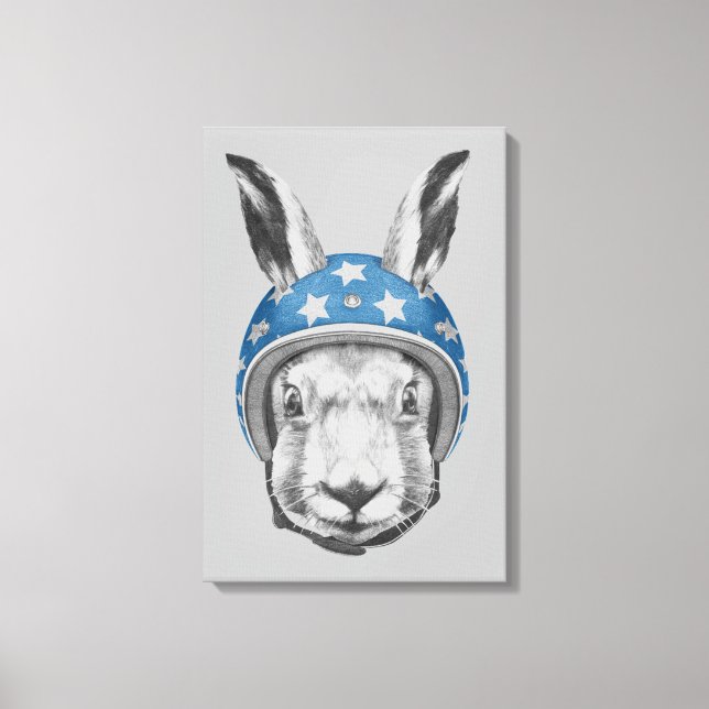 Rabbit Daredevil Canvas Print (Front)