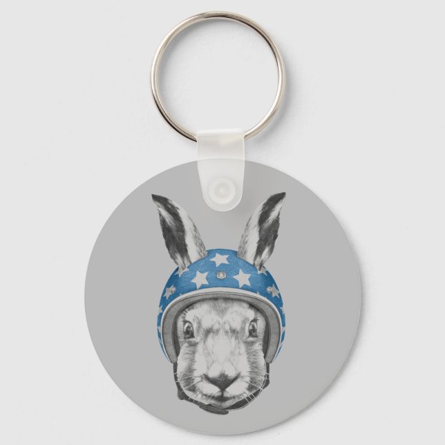 Rabbit Daredevil Key Ring (Front)