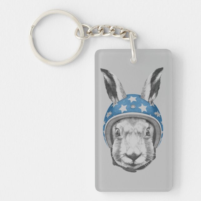 Rabbit Daredevil Key Ring (Front)