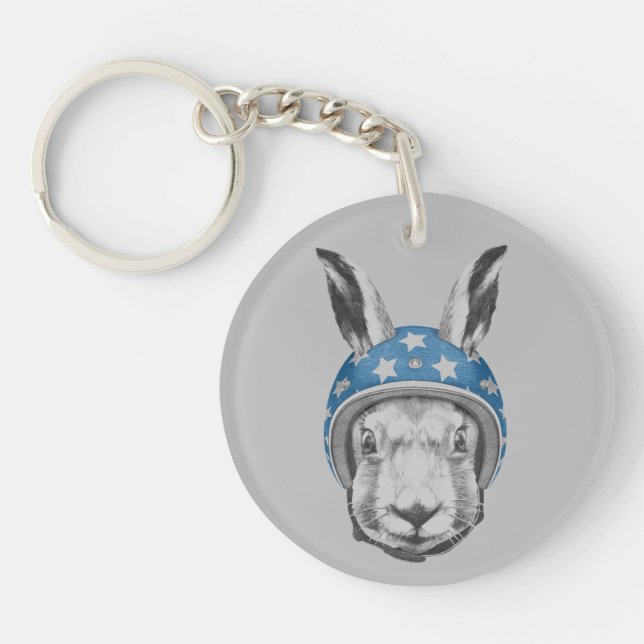 Rabbit Daredevil Key Ring (Front)