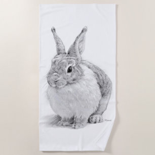 Rabbit Day Beach Towel