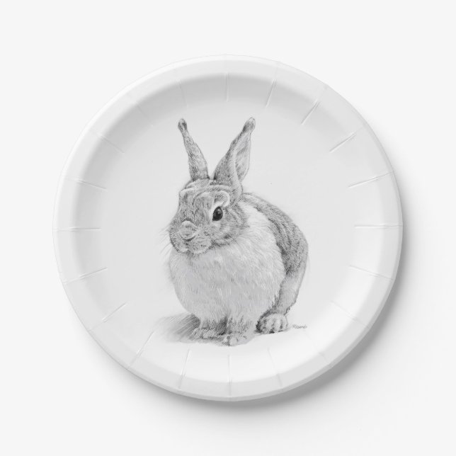 Rabbit Day Paper Plate (Front)